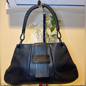 Pre-Loved Authentic Vintage Gucci Leather Hobo Shoulder Bag.